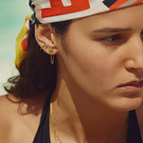 CHAIN EARRINGS CHIARA : LIGHT TURQUOISE