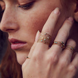 RING GRAND TRESORS : CRISTAL/WHITE OPAL