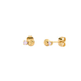 STUD EARRINGS ZEPHYR : ROSE WATER OPAL