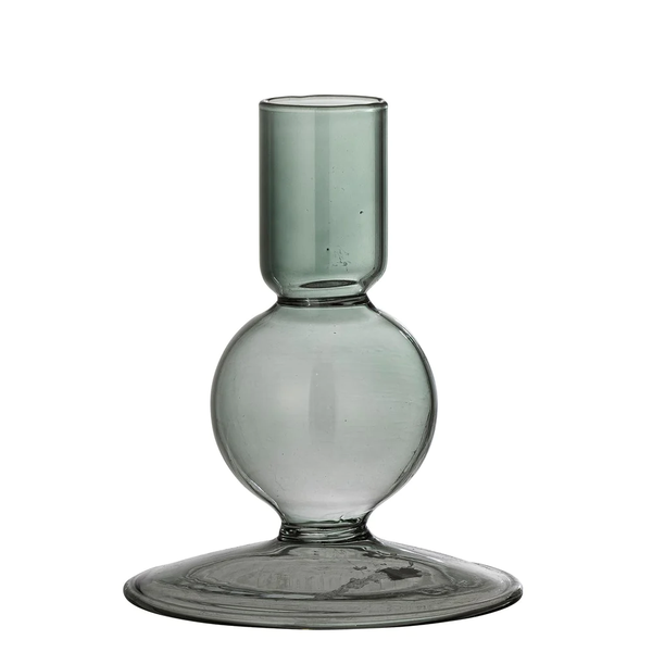 BLOOMINGVILLE Isse Candlestick Green Glass