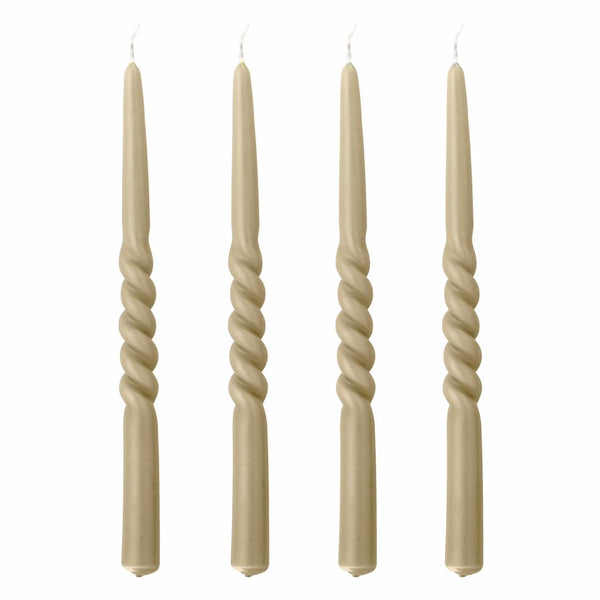 BLOOMINGVILLE Twist Candle Nature Parafin Pack 4