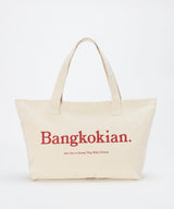 Bangkokian Canvas Bag - Beige/Red