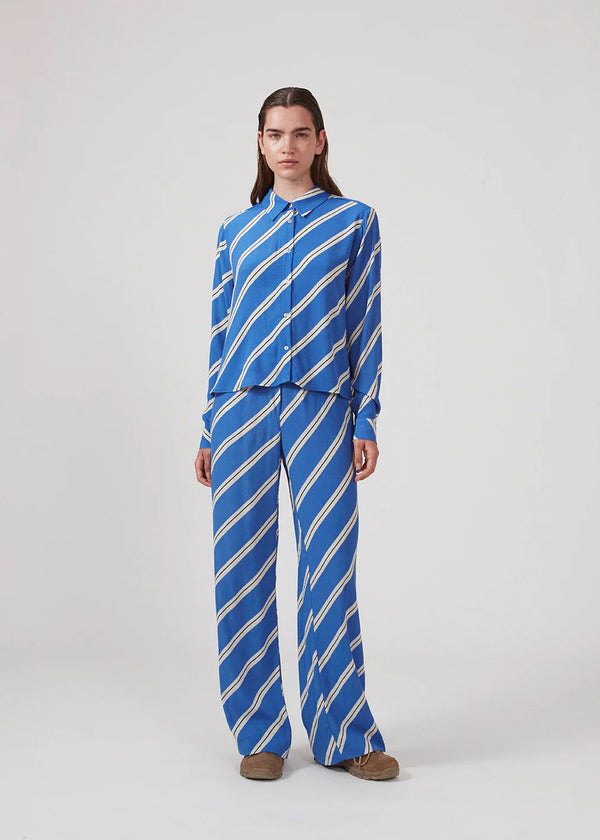 CenniMD print pants - Azure Stripe