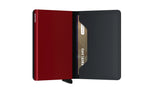 SECRID SLIM Wallet Matte Black and Red