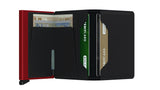 SECRID SLIM Wallet Matte Black and Red