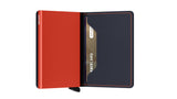 SECRID SLIM Wallet Matte Nightblue and Orange