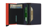 SECRID SLIM Wallet Matte Nightblue and Orange
