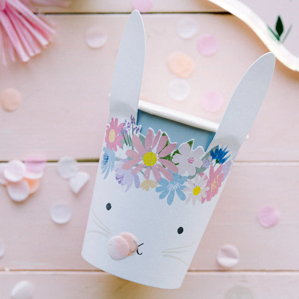 Spring Floral Bunny Cup