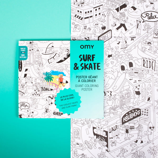 Surf and skate - Giant poster