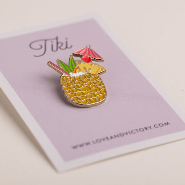 Tiki Cocktail Pin
