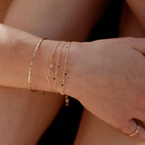 bangle bracelet Tre_sors : cristal/white opal_2