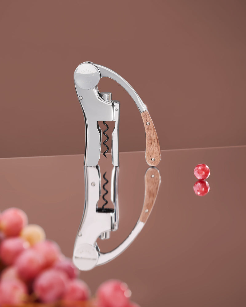 L ATELIER DU VIN Oeno Motion Wood Chrome
