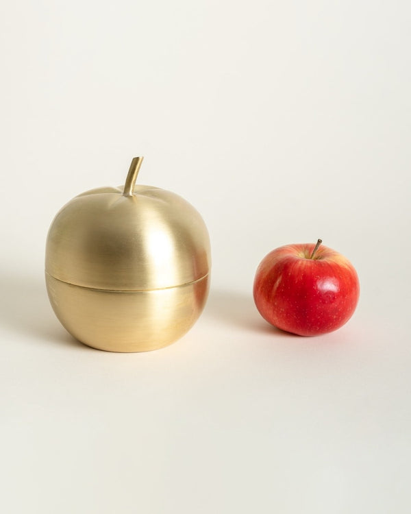 GOLD APPLE GIFT BOX WITH LID