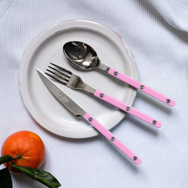 BISTROT SOLID - DESSERT SPOON - PINK