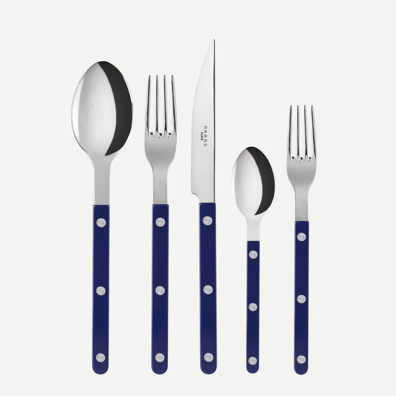 BISTROT SOLID - DESSERT SPOON - NAVY BLUE