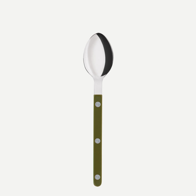 BISTROT SOLID - DESSERT SPOON - GREEN FERN