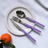 BISTROT SOLID - DESSERT SPOON - MAUVE