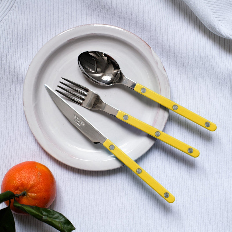 BISTROT SOLID - SALAD FORK - YELLOW