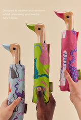 Duck Umbrella - Fuchsia / Lime /  Ice Arty Cats