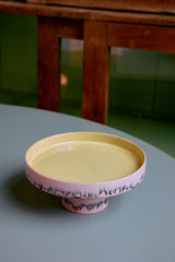 70s ceramics: bowl on base, bubble