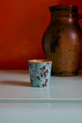 70s ceramics: coffee mug, patina