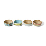 70s ceramics: dessert bowls, impression (set of 4)