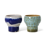 70s ceramics: lungo mugs, symbolist (set of 2)