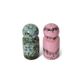 70s ceramics: pepper & salt jar, baroque