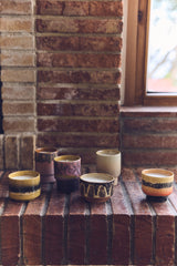 70s ceramics: small scented candle Tulum