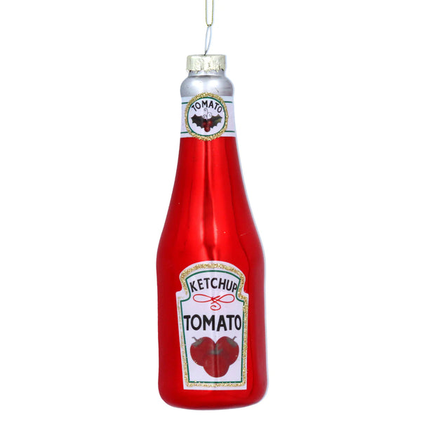 Fun Food Ketchup Bottle Shaped Bauble