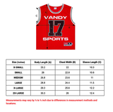 Crystal Basketball Jersey - Red