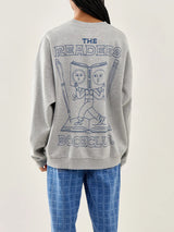 THE READER SWEATSHIRT - GREY MARL