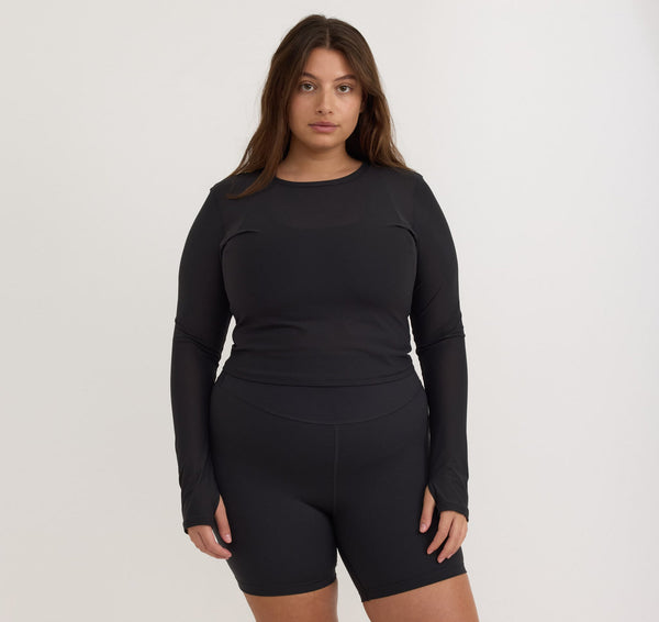 ACTIVE BIKE SHORTS - BLACK