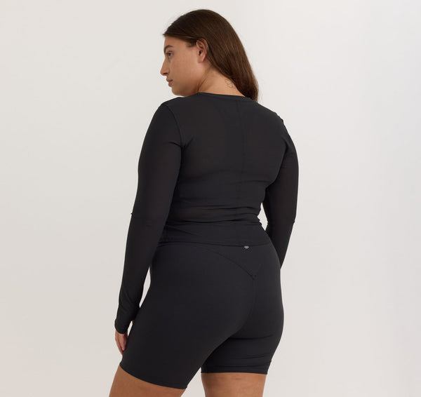 ACTIVE BIKE SHORTS - BLACK