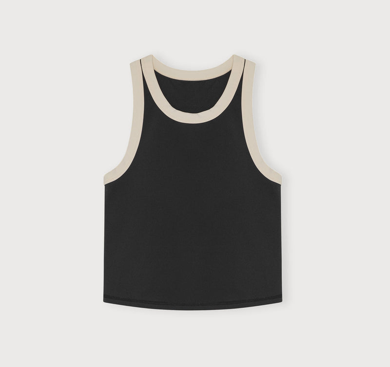 ACTIVE FLOW TANK TOP - BLACK