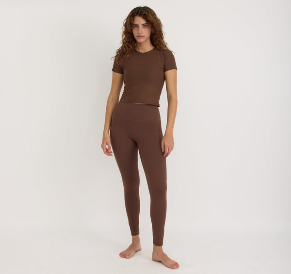 ACTIVE LEGGINGS - WALNUT