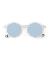 ADULT Oval Sunglasses-Jellyfish White