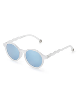 ADULT Oval Sunglasses-Jellyfish White