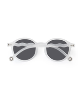 ADULT Oval Sunglasses-Jellyfish White