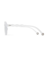 ADULT Oval Sunglasses-Jellyfish White