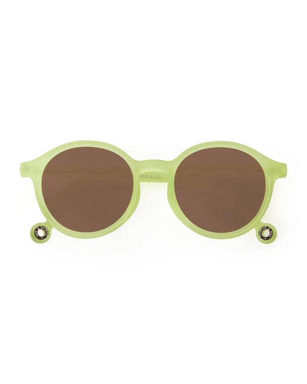 ADULT Oval Sunglasses-Lime Green