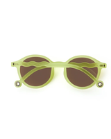 ADULT Oval Sunglasses-Lime Green