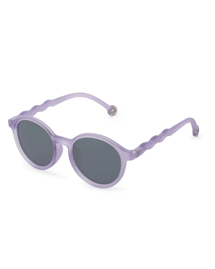 ADULT Oval Sunglasses-Purple Coral