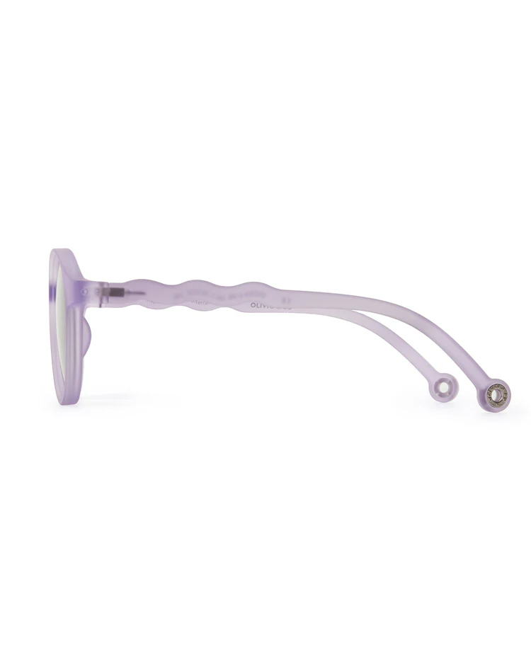 ADULT Oval Sunglasses-Purple Coral