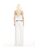 AFTERGLOW HALTER TOP - PORCELAIN