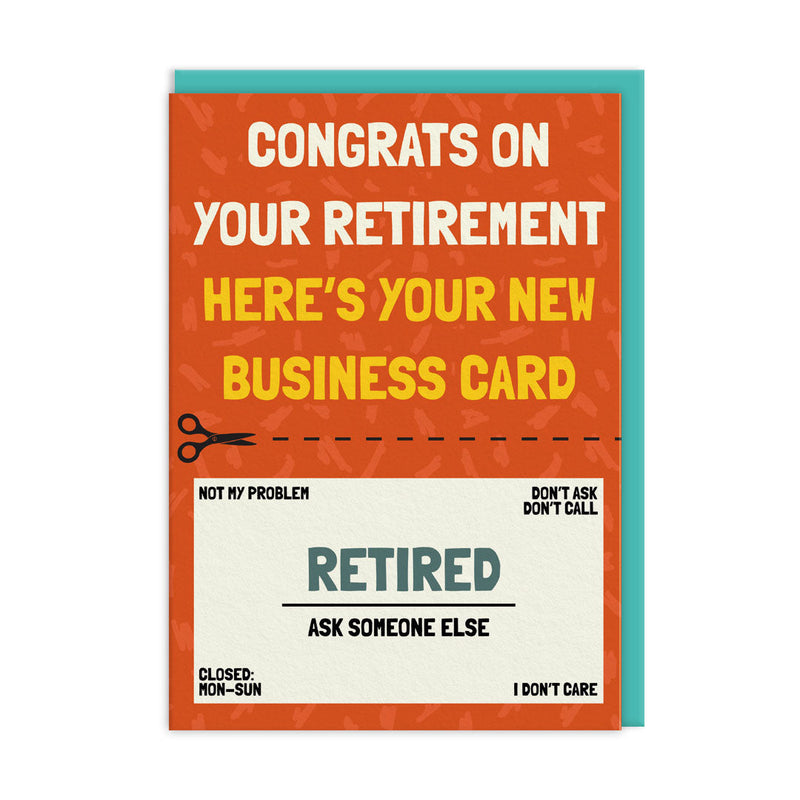 OOH DEER Retirement Business Card