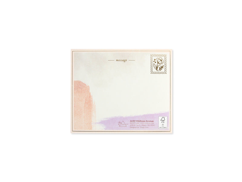 OOH DEER Wildflower Envelope 3D Layer Greeting Card