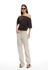 ALABAMA JEANS - ALMOND PLAID