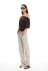 ALABAMA JEANS - ALMOND PLAID