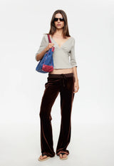 ALBA TRACK PANT - CHOCOLATE